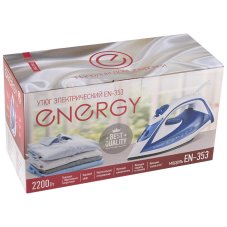 Утюг Energy EN-353 голубой (2200Вт, пар, спрей, пар.удар, самооч., тефлон.подошва, антинакипь)